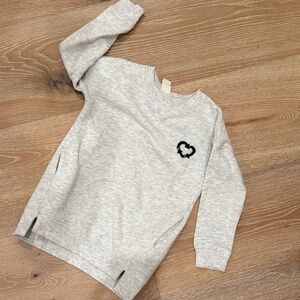 H&M Light Gray Sweatshirt Kids size 4-6y